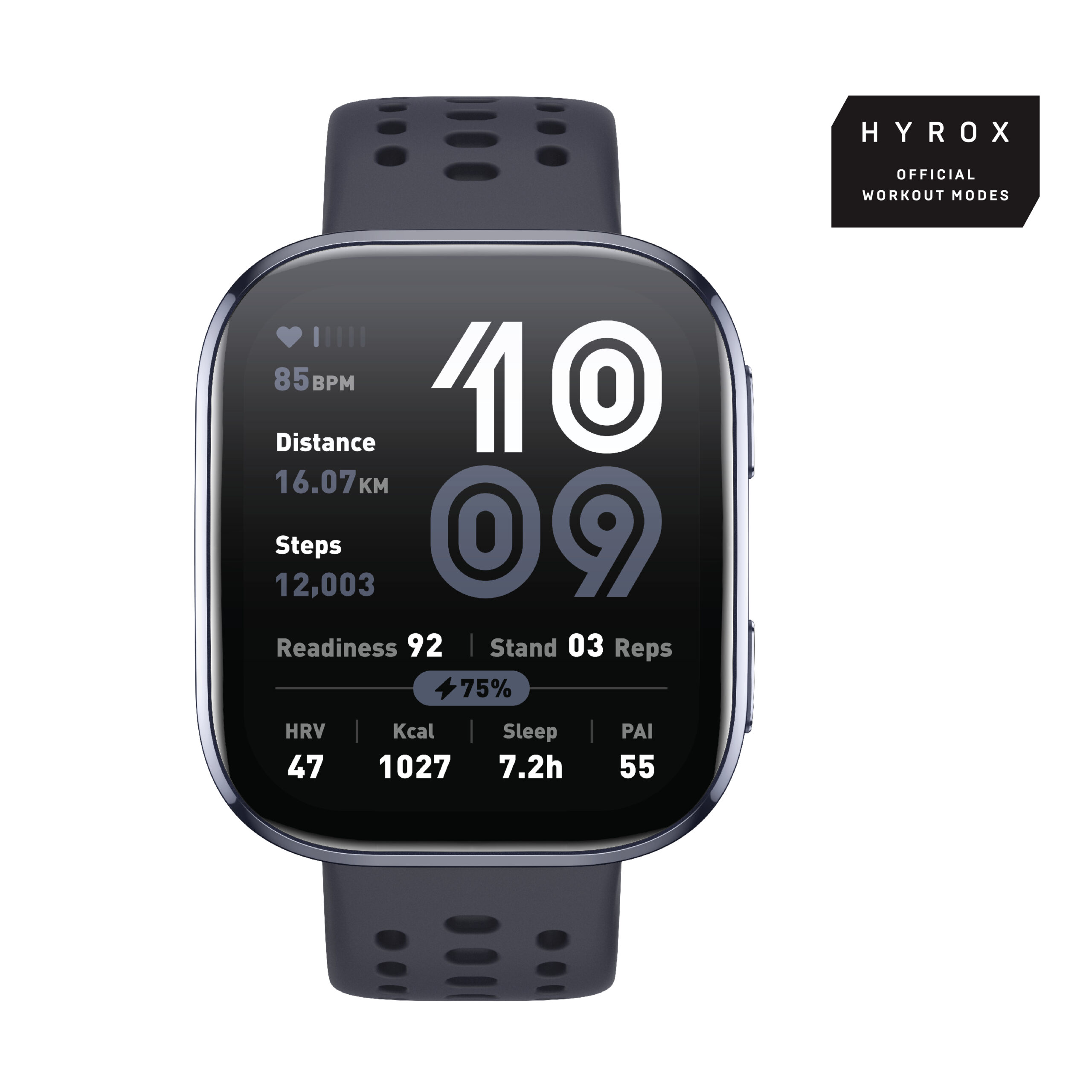 Amazfit Bip 6 Black 5 cm (1.97") AMOLED Digitaal 390 x 450 Pixels Touchscreen Zwart GPS