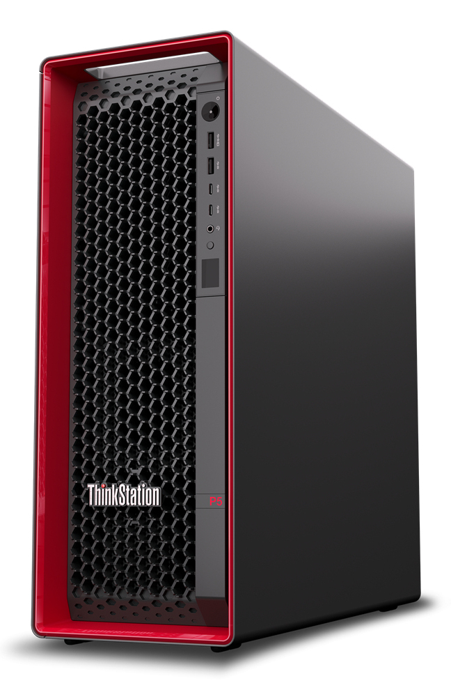 Lenovo ThinkStation P5 Intel® Xeon® W w3-2435 32 GB DDR5-SDRAM 1 TB SSD Windows 11 Pro for Workstations Tower Workstation Zwart, Rood