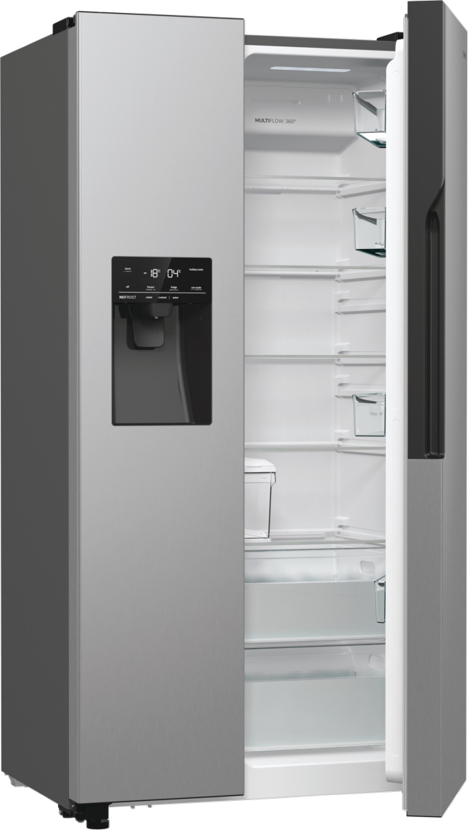 Gorenje NRR9185ESXL amerikaanse koelkast Vrijstaand 566 l E Roestvrijstaal - Afbeelding 2