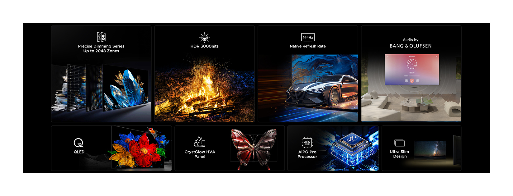 TCL 98C7K tv 2,49 m (98") 4K Ultra HD Smart TV Wifi Metallic 3000 cd/m² - Afbeelding 8