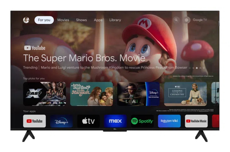 TCL T7B 55T7B tv 139,7 cm (55") 4K Ultra HD Smart TV Wifi Zwart, Titanium 600 cd/m² - Afbeelding 7