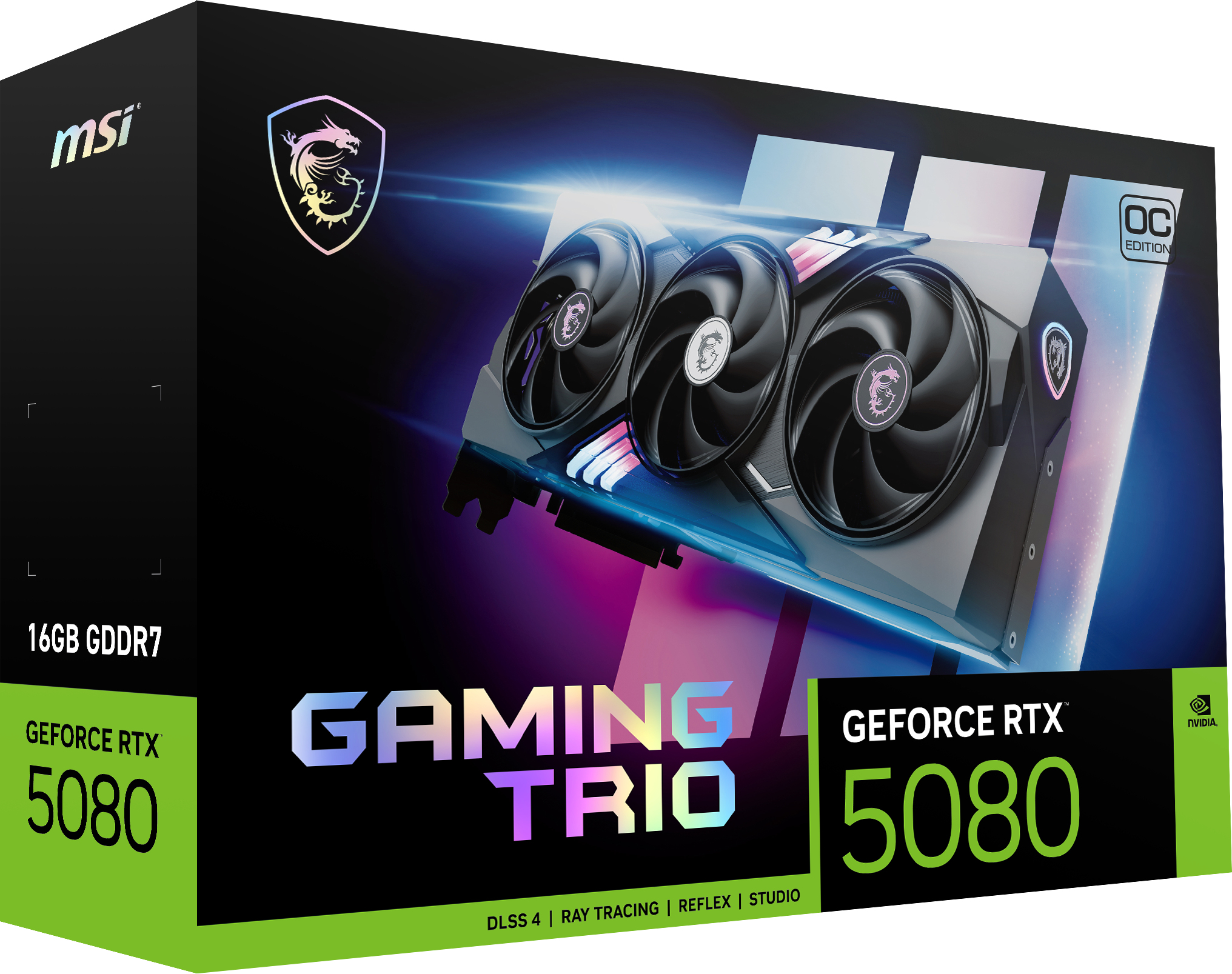 MSI GAMING GEFORCE RTX 5080 16G TRIO OC videokaart NVIDIA 16 GB GDDR7 - Afbeelding 7