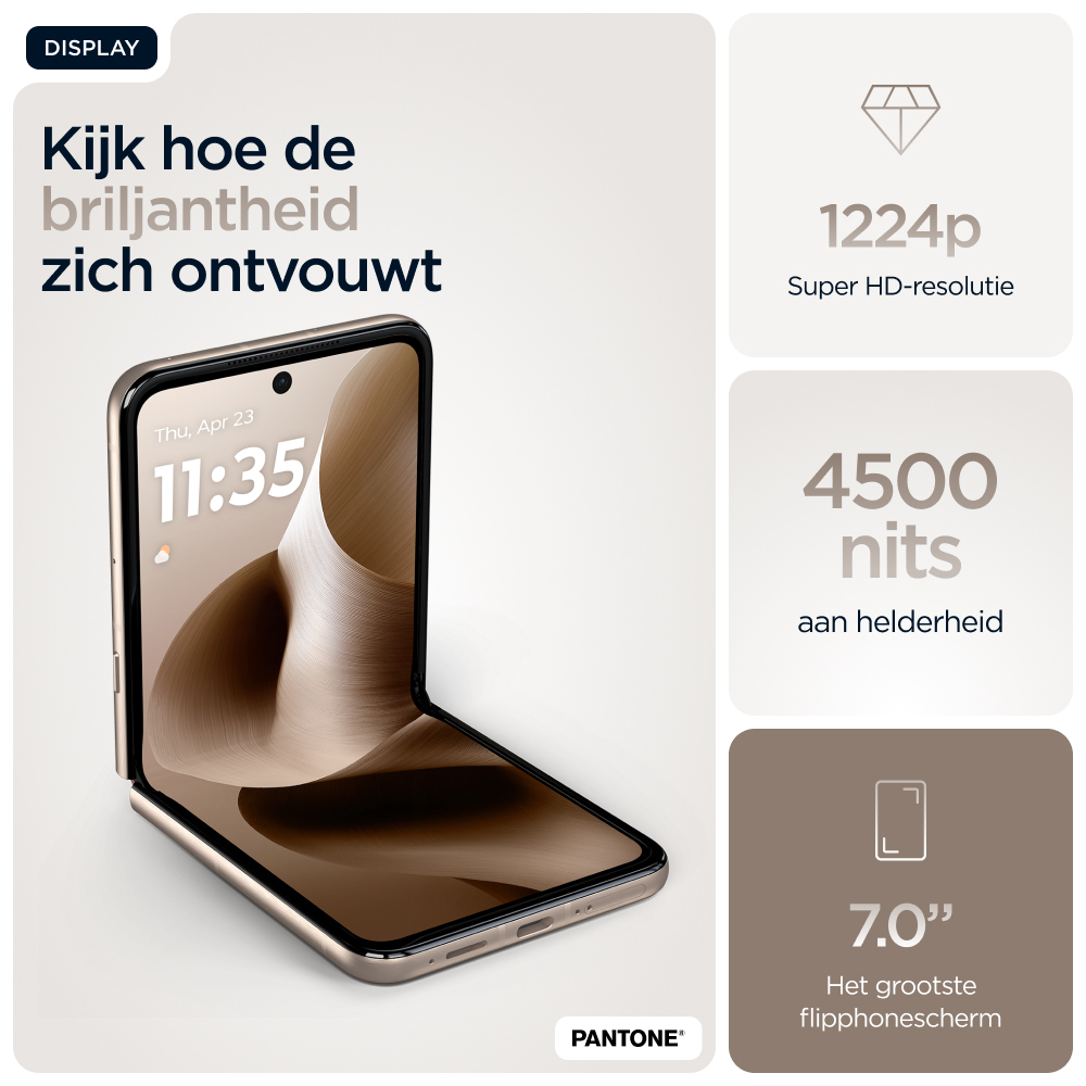 Motorola razr 60 ultra 17,7 cm (6.96") Dual SIM Android 15 5G USB Type-C 16 GB 512 GB 4700 mAh Hout - Afbeelding 35