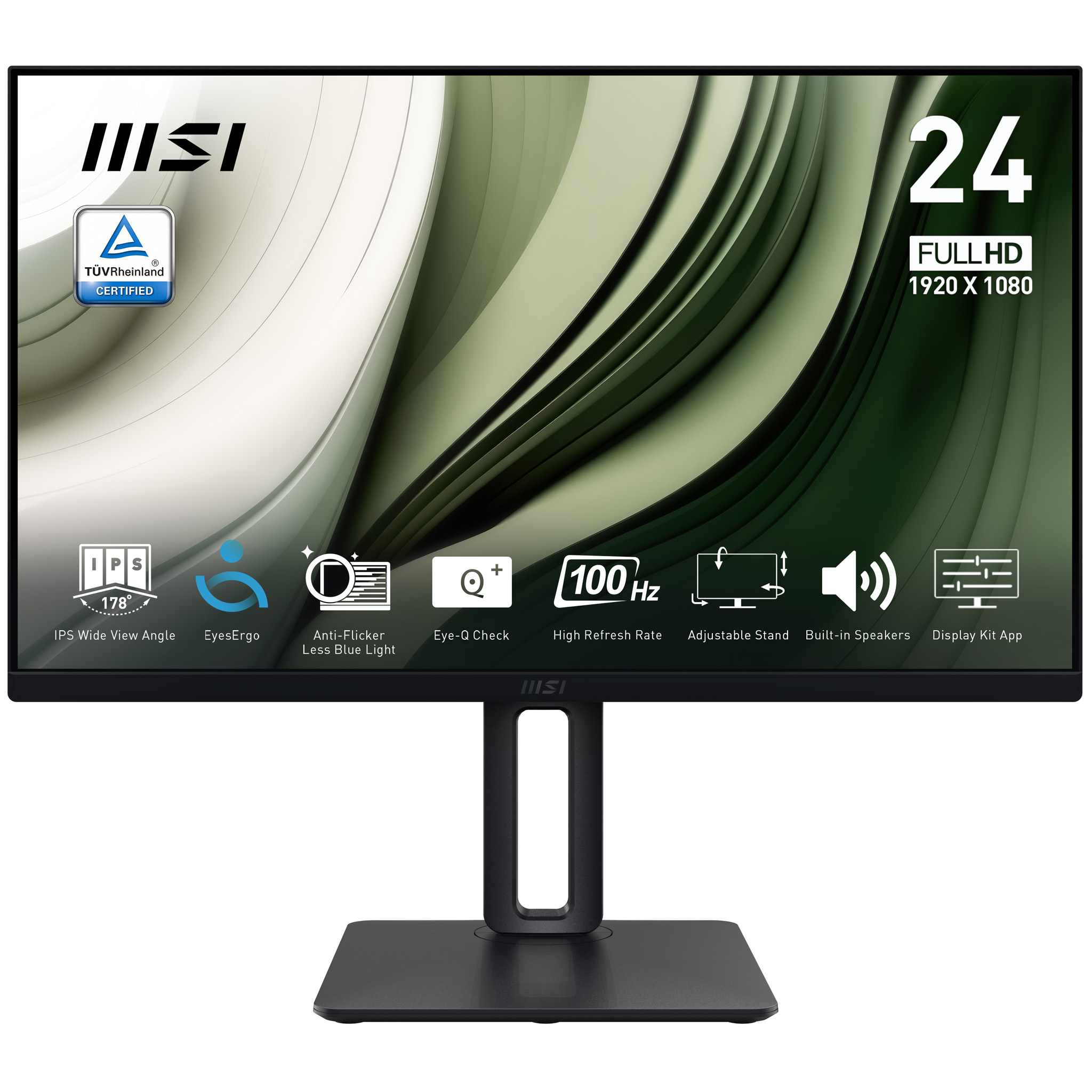 MSI Pro MP245PG computer monitor 60,5 cm (23.8") 1920 x 1080 Pixels Full HD LCD Zwart