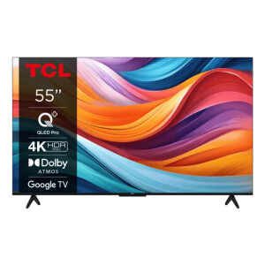 TCL T7B 55T7B tv 139,7 cm (55") 4K Ultra HD Smart TV Wifi Zwart, Titanium 600 cd/m²