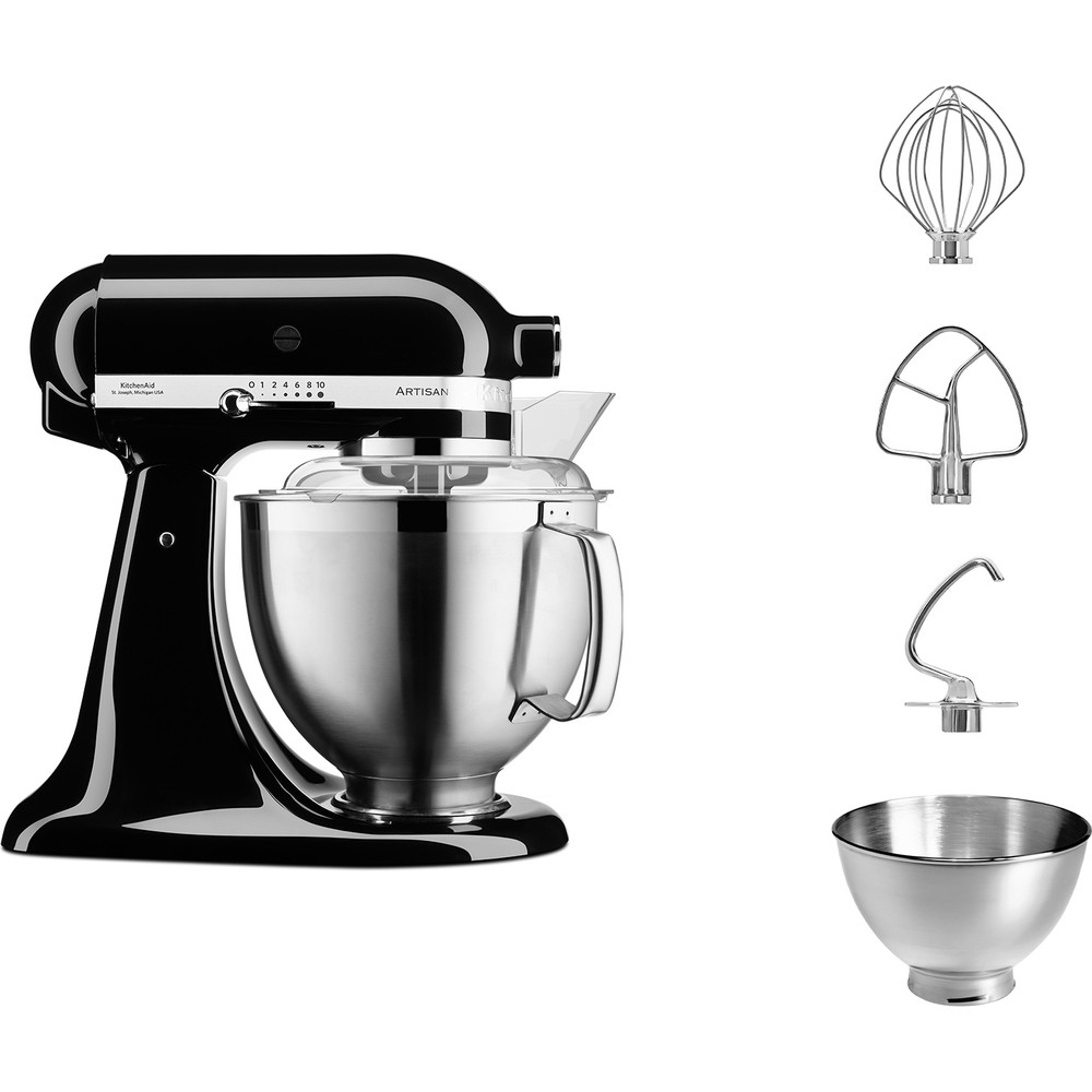 KitchenAid Artisan 5KSM185PS keukenmachine 300 W 4,8 l Zwart - Afbeelding 2