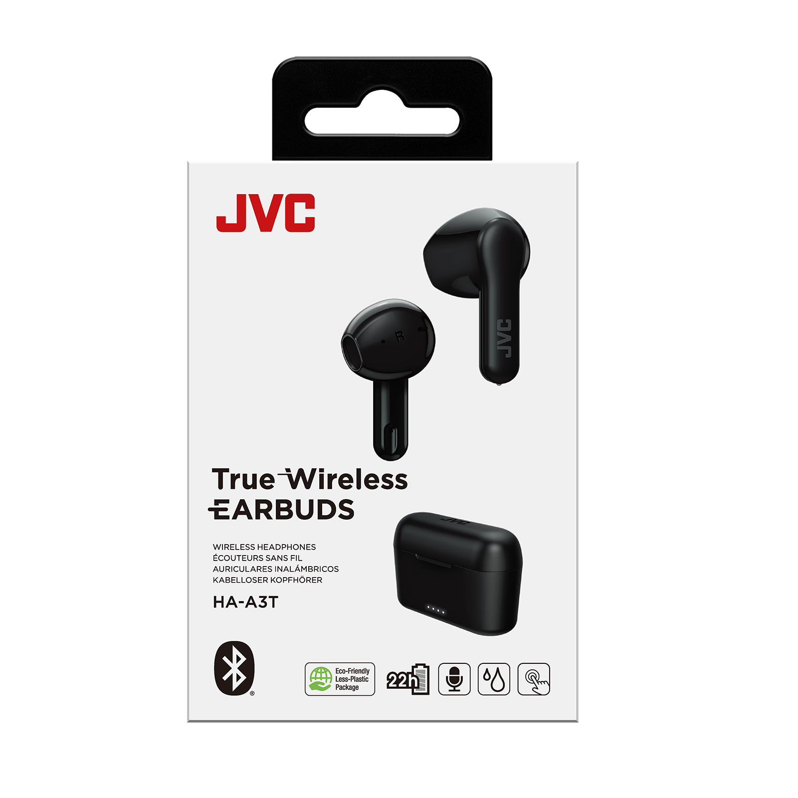 JVC HA-A3T Headset True Wireless Stereo (TWS) In-ear Oproepen/muziek Bluetooth Zwart - Afbeelding 4