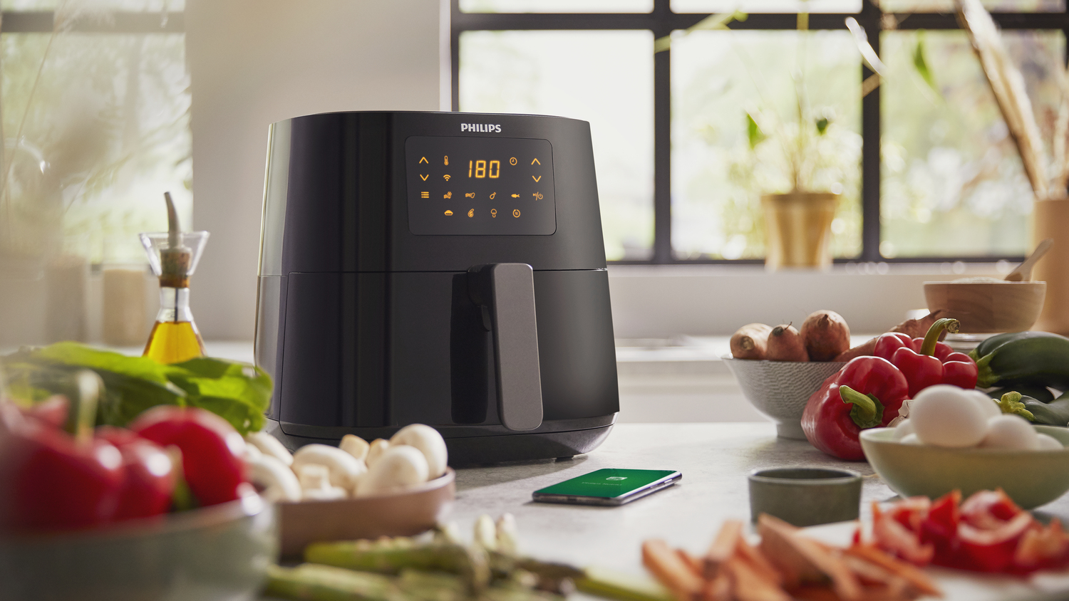 Philips Essential App Connect HD9280/90 Airfryer XL - 5 porties - Afbeelding 5