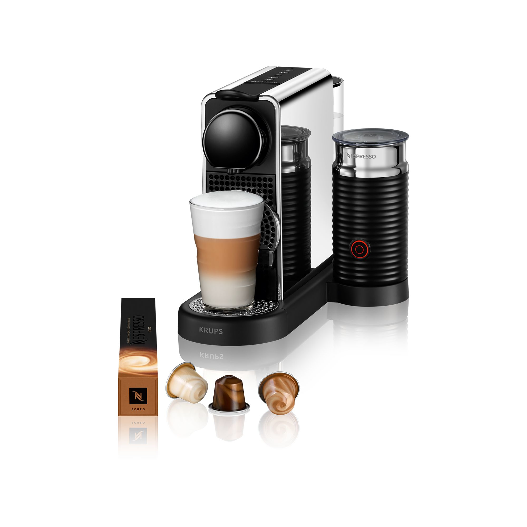 Krups NES CITIZ PLATINUM & MILK XN630D Nespresso CitiZ Platinum & Milk XN630D RVS