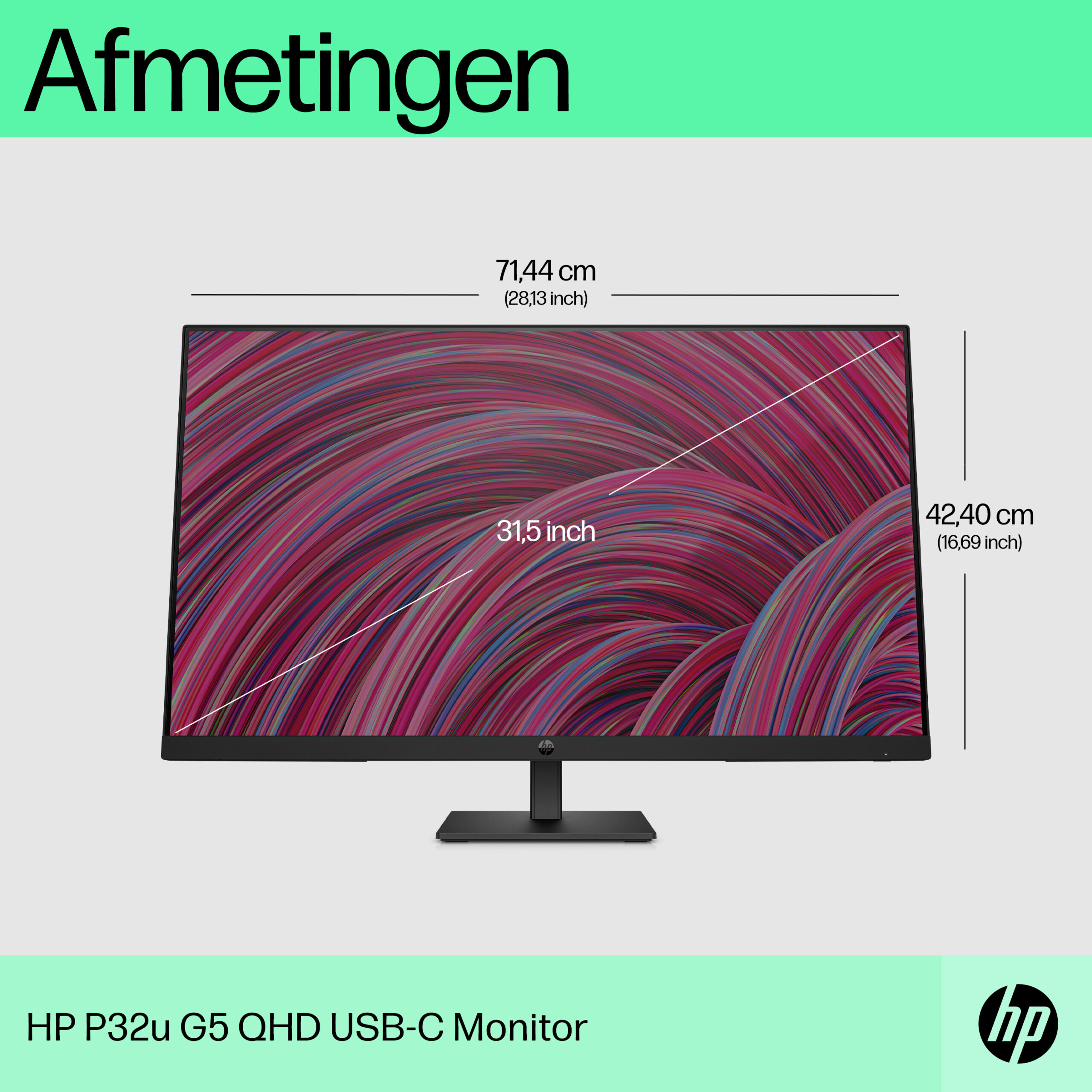 HP P32u G5 QHD USB C-monitor - Afbeelding 13