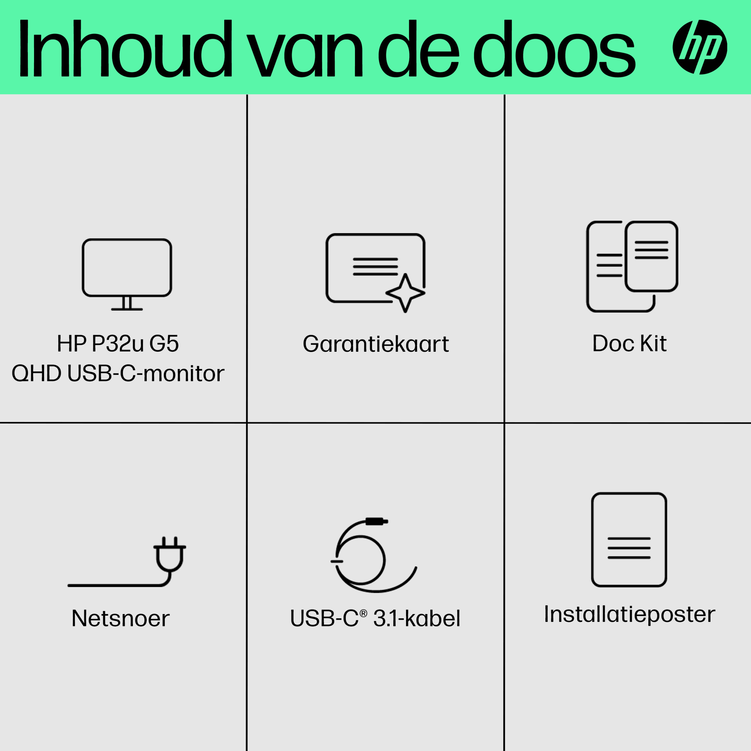 HP P32u G5 QHD USB C-monitor - Afbeelding 15