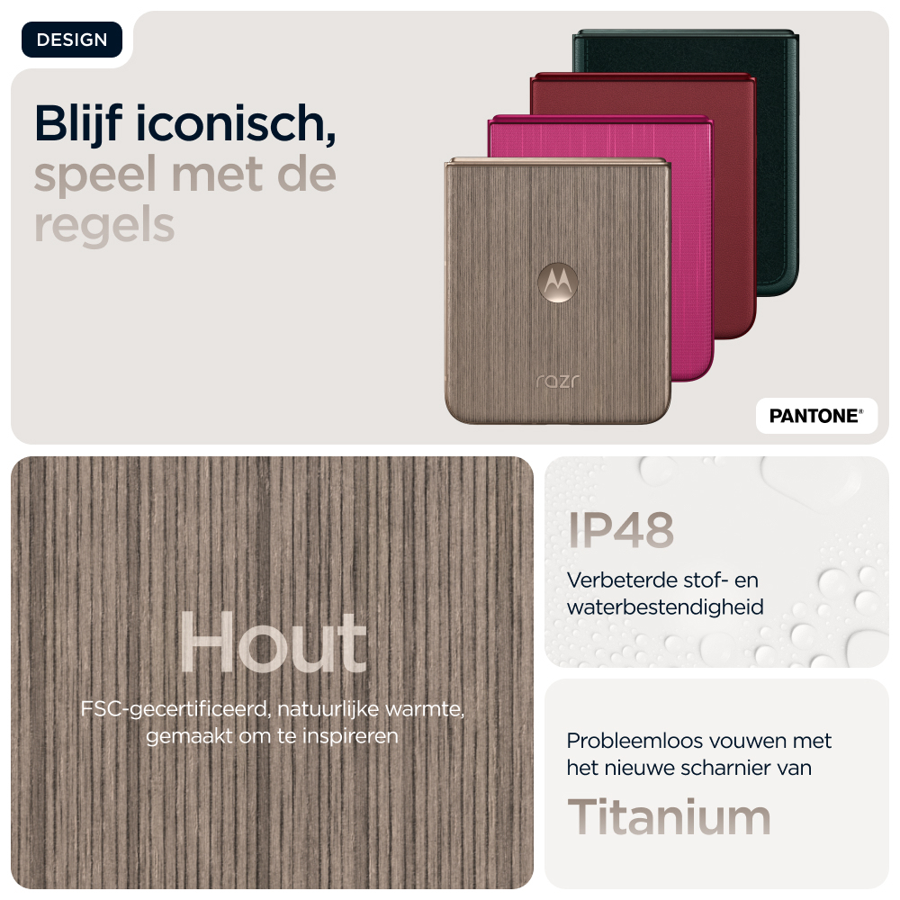 Motorola razr 60 ultra 17,7 cm (6.96") Dual SIM Android 15 5G USB Type-C 16 GB 512 GB 4700 mAh Hout - Afbeelding 32