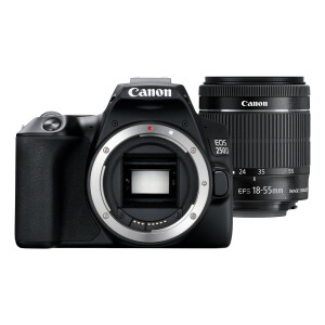 Canon EOS 250D+EF-S 18-55mm SLR camerakit 24,1 MP CMOS 6000 x 4000 Pixels Zwart