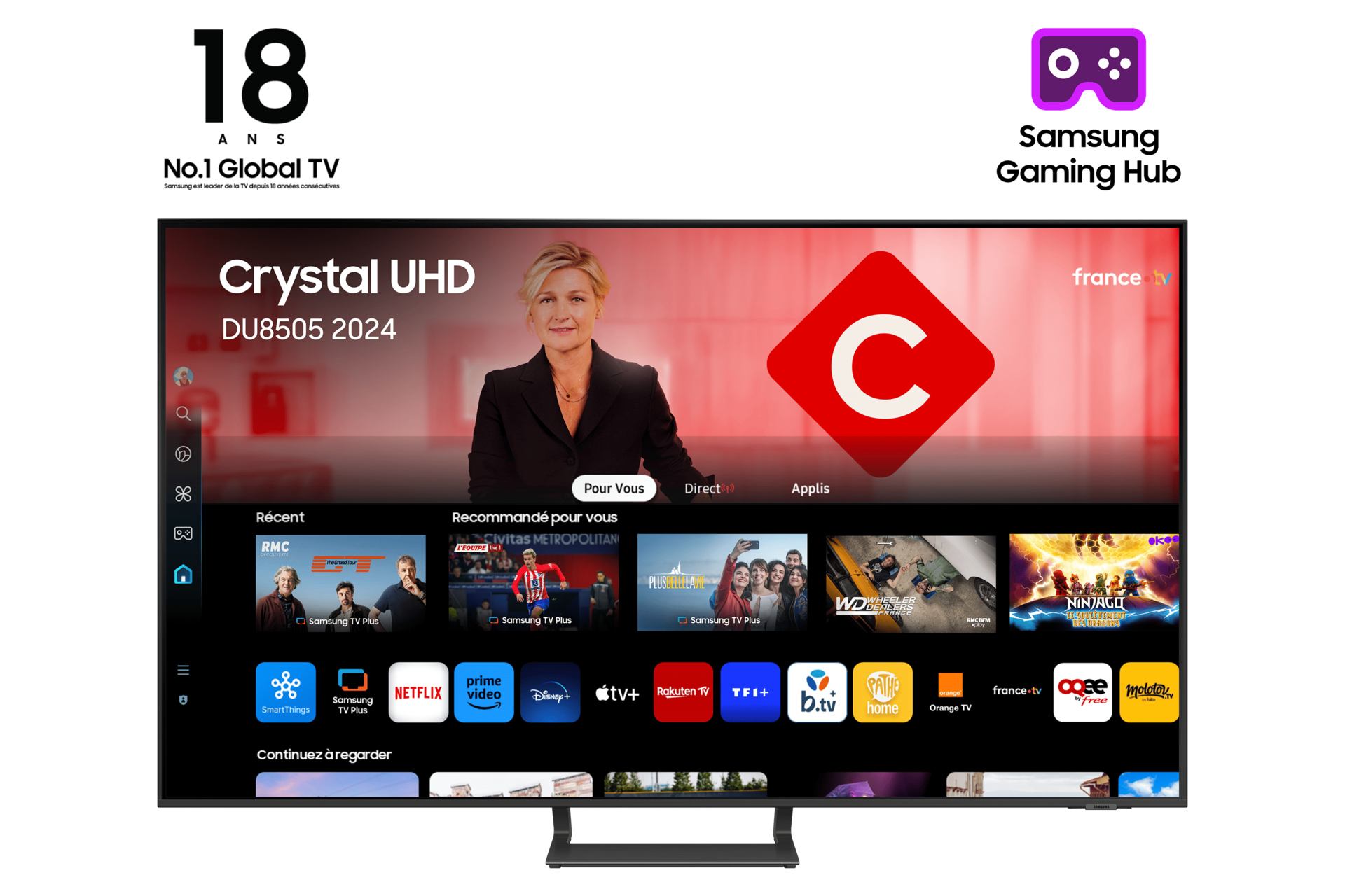 Samsung 4K Smart Crystal LED TV 55DU8505 55"