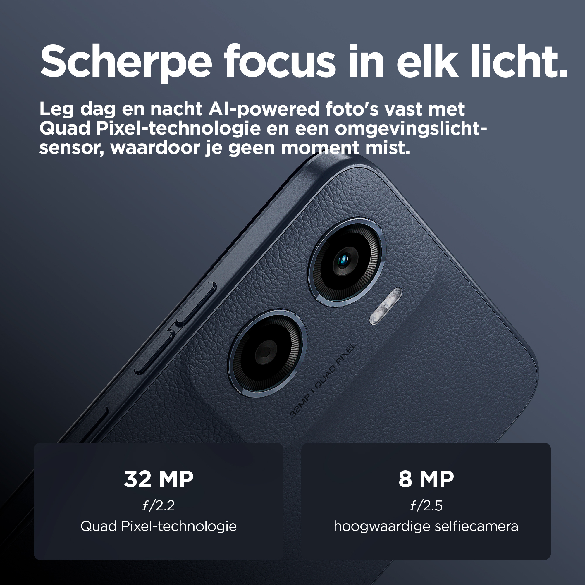 Motorola moto e15 16,9 cm (6.67") Dual SIM Android 14 Go edition 4G USB Type-C 2 GB 64 GB 5200 mAh Blauw - Afbeelding 14