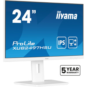 iiyama ProLite XUB2497HSU-W2 computer monitor 60,5 cm (23.8") 1920 x 1080 Pixels Full HD LED Wit