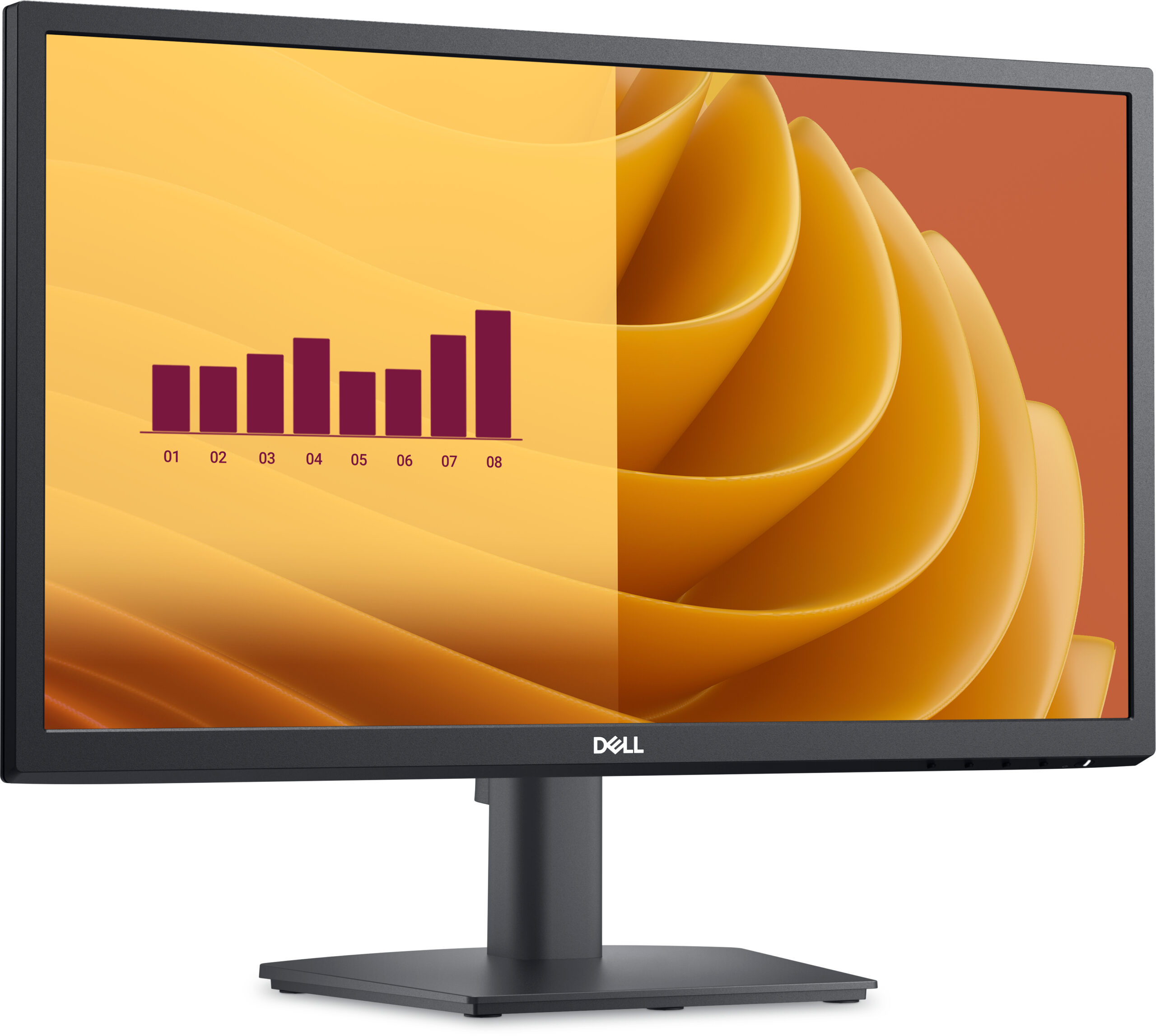 DELL E Series E2225H computer monitor 54,5 cm (21.4") 1920 x 1080 Pixels Full HD LCD Zwart - Afbeelding 2