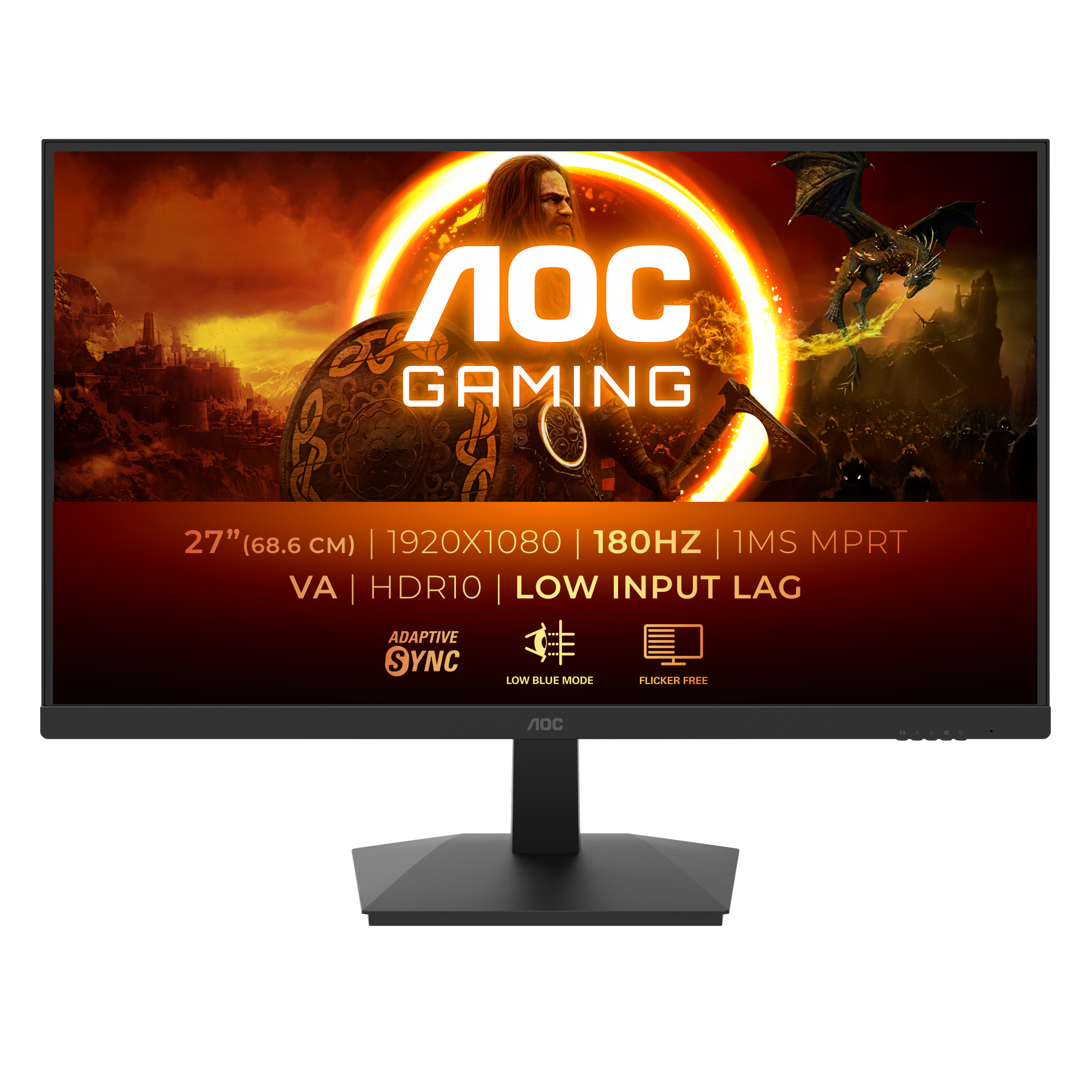 AOC G1 27G15N2 computer monitor 68,6 cm (27") 1920 x 1080 Pixels Full HD LCD Zwart