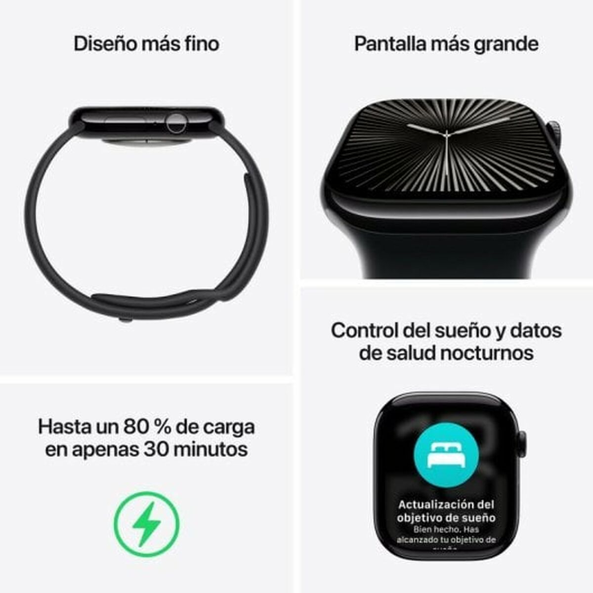 Smartwatch Apple MWWE3QL/A Zwart - Afbeelding 3