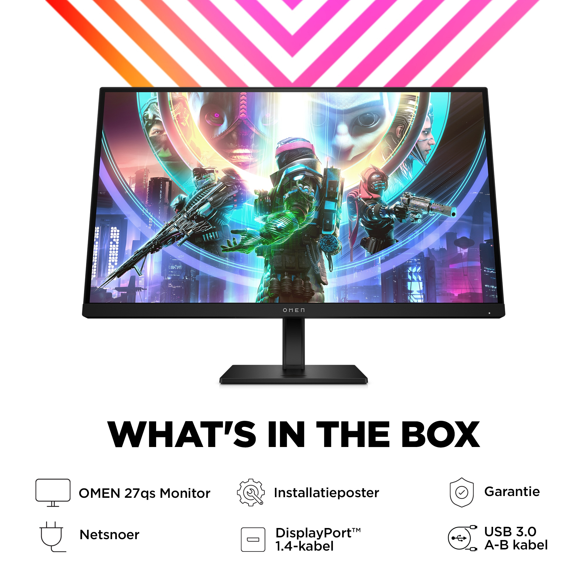 HP OMEN by HP OMEN by 27 inch QHD 240Hz Gaming Monitor - OMEN 27qs - Afbeelding 6