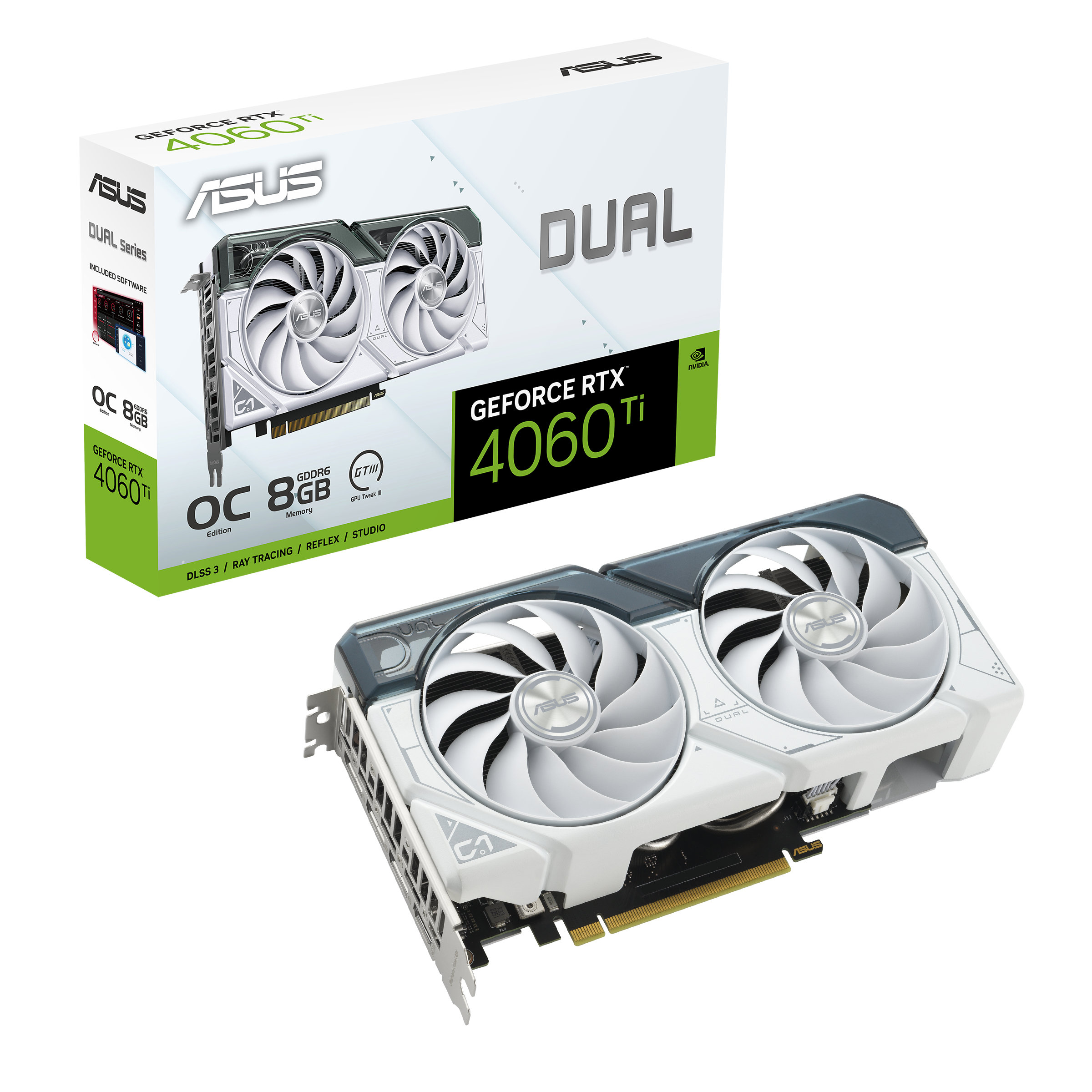 ASUS Dual -RTX4060TI-O8G-WHITE NVIDIA GeForce RTX 4060 Ti 8 GB GDDR6 - Afbeelding 13