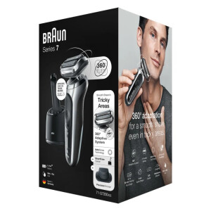Braun Series 7 71-S7200c Scheerapparaat met scheerblad Trimmer Zwart, Zilver