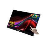 Verbatim 49593 computer monitor 43,9 cm (17.3") 1920 x 1080 Pixels Full HD LCD Touchscreen Zwart