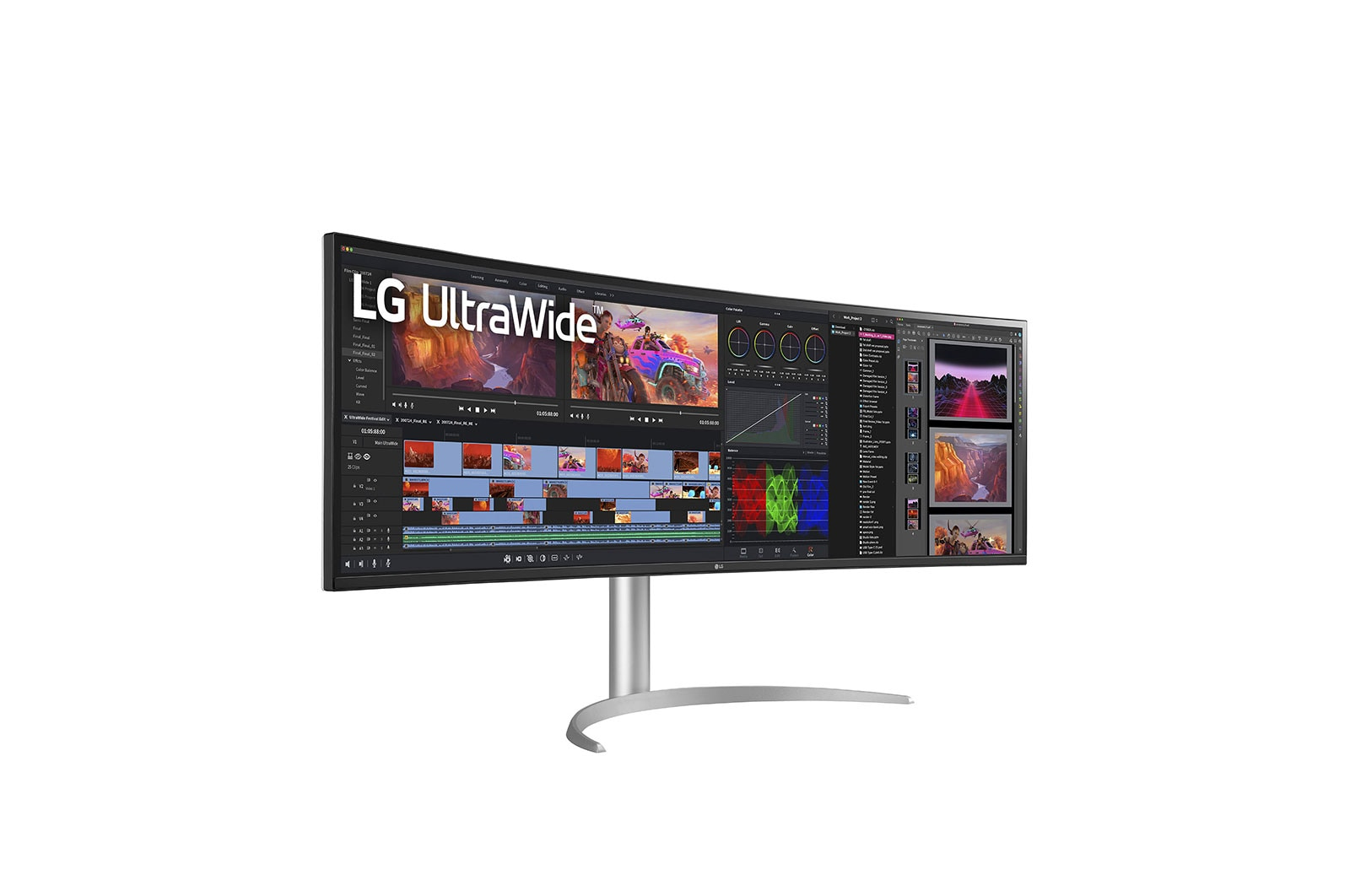 LG 49WQ95X-W computer monitor 124,5 cm (49") 5120 x 1440 Pixels UltraWide Dual Quad HD Wit - Afbeelding 3