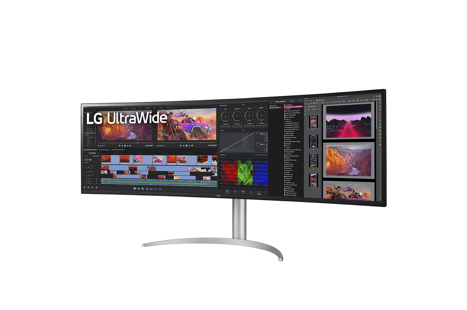 LG 49WQ95X-W computer monitor 124,5 cm (49") 5120 x 1440 Pixels UltraWide Dual Quad HD Wit - Afbeelding 2