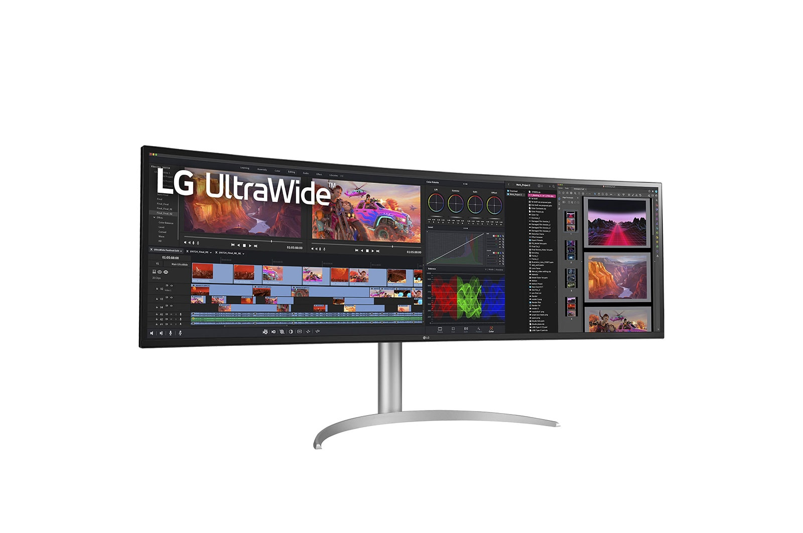 LG 49WQ95X-W computer monitor 124,5 cm (49") 5120 x 1440 Pixels UltraWide Dual Quad HD Wit - Afbeelding 4