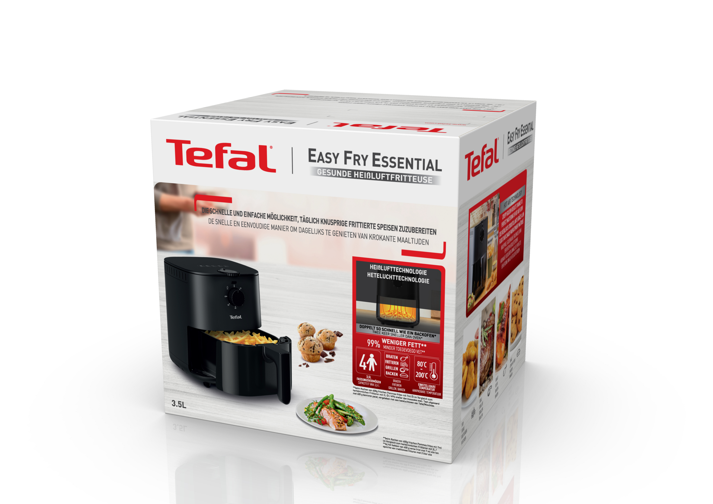 Tefal Easy Fry EY1308 Essential EY1308 3.5 L heteluchtfriteuse - Afbeelding 12
