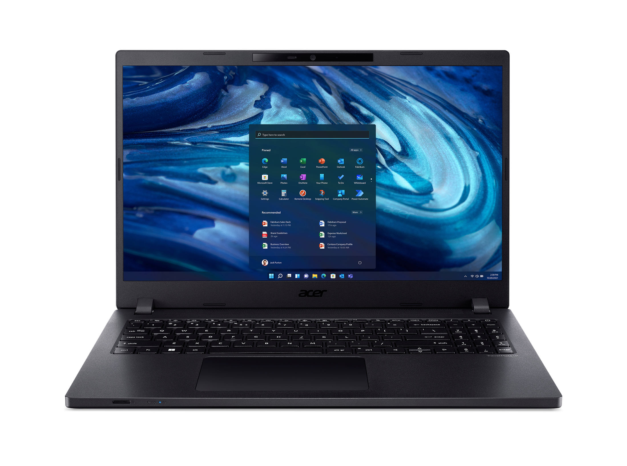 TravelMate P2 TMP215-54-52XU - 15.6 inch - Intel Core i5-1235U - 8GB RAM - 512GB SSD - Windows 11 Pro - Shale Black