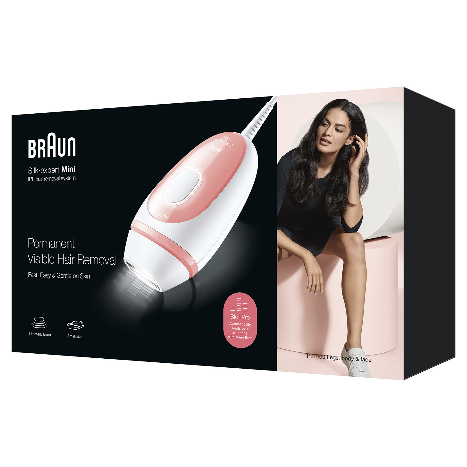 Braun Silk-expert PL1000 lichte haarverwijderaar IPL Roze, Wit - Afbeelding 6