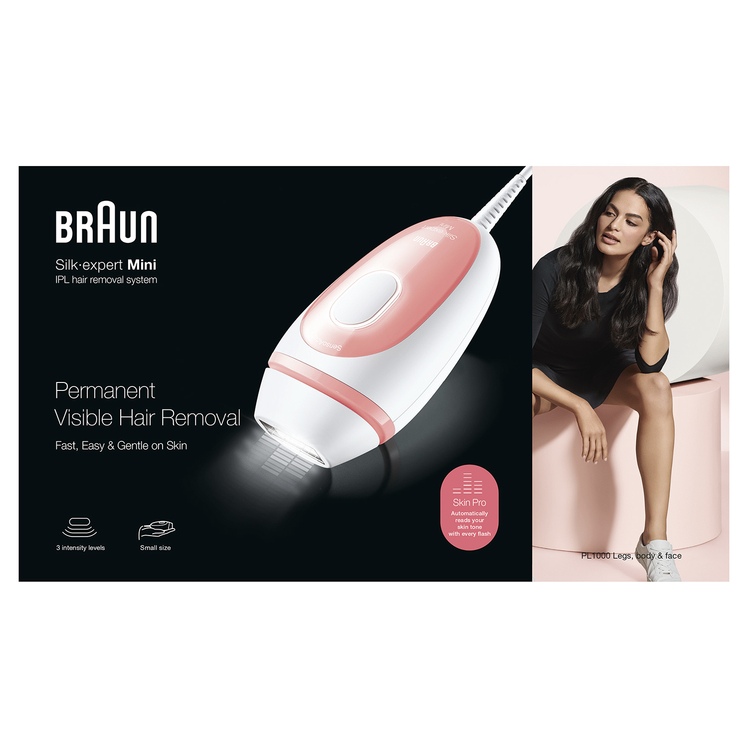Braun Silk-expert PL1000 lichte haarverwijderaar IPL Roze, Wit - Afbeelding 7