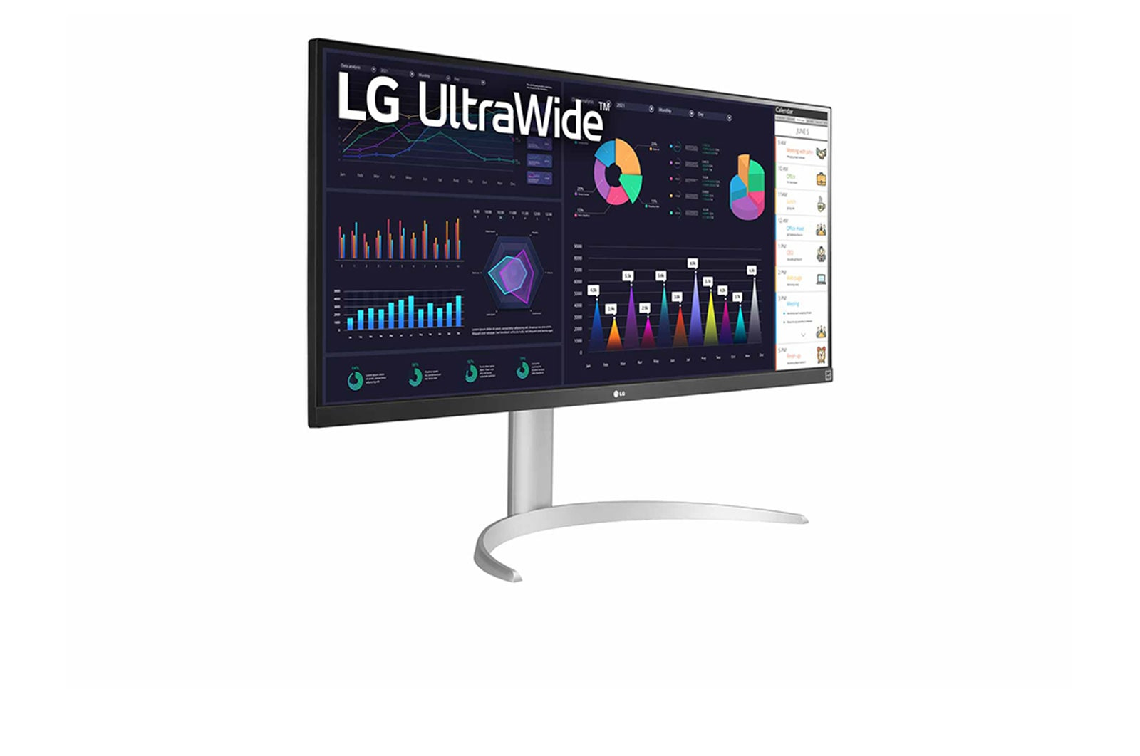 LG 34WQ650-W computer monitor 86,4 cm (34") 2560 x 1080 Pixels WFHD LCD Zilver, Wit - Afbeelding 4