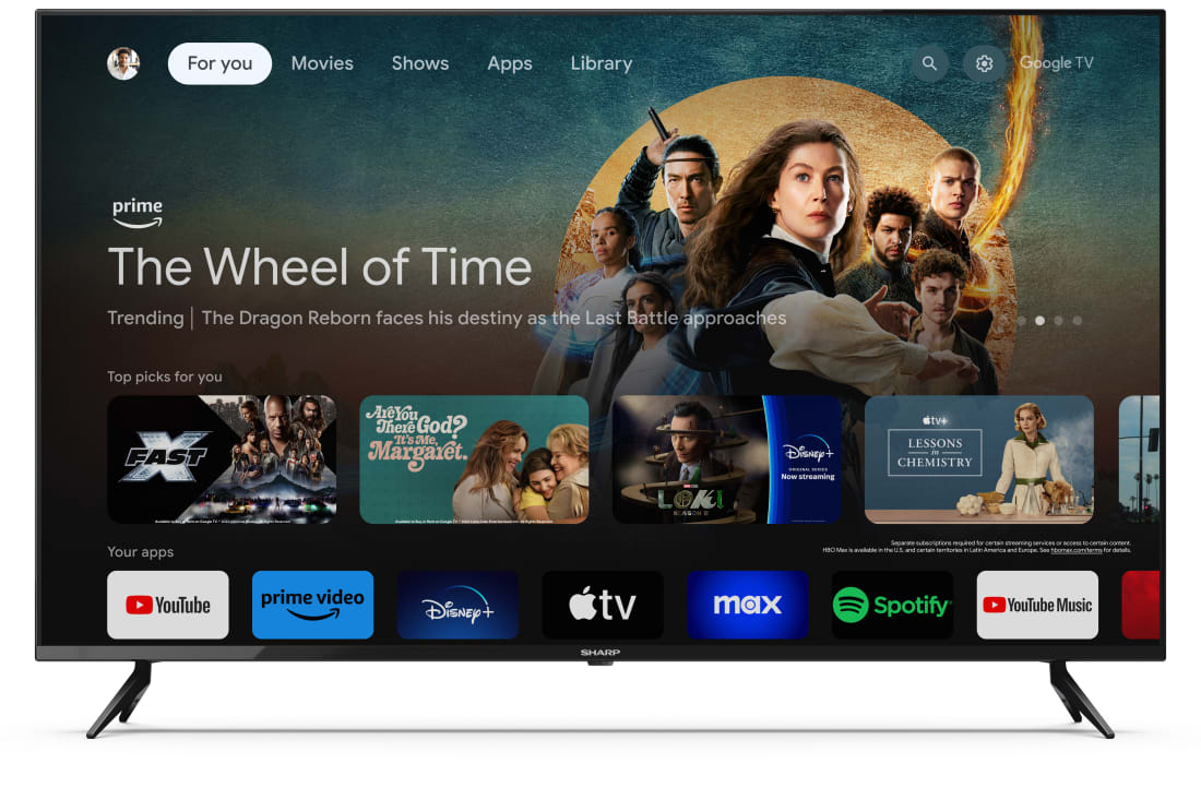 Sharp 55GL4060E tv 139,7 cm (55") 4K Ultra HD Wifi Zwart - Afbeelding 3