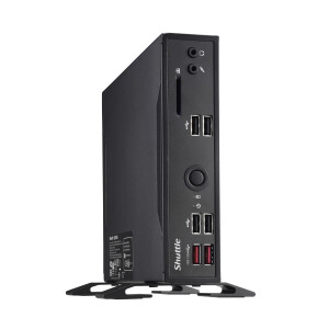 Shuttle XPC slim Barebone DS20U3V2, i3-10110U, 2x LAN (1xGbit, 1x 2.5Gbit), 1xCOM, 1xHDMI, 1xDP, ventilatorloos , 24/7 permanent gebruik