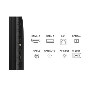 TCL 50QLED780 | 50'' Ultra HD 4K | QLED Smart TV | Wifi & Google TV | Quantum Dot Kleursaturatie | HDR10 | 60Hz