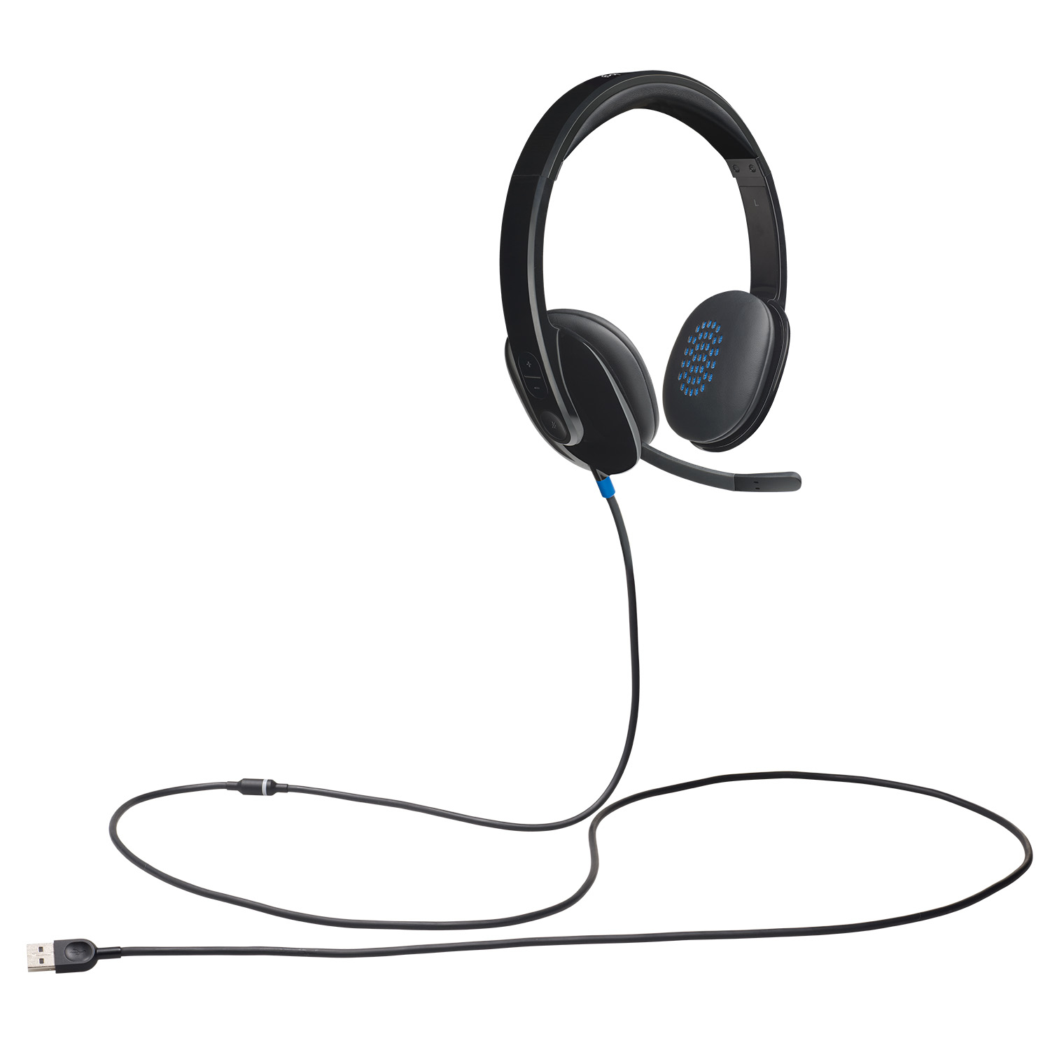 Logitech H540 USB Computer Headset Met high-definition geluid en knoppen op het oorstuk - Afbeelding 10