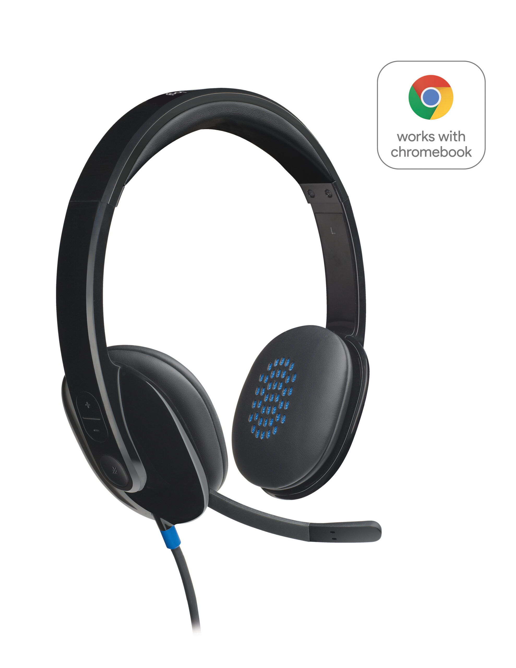 Logitech H540 USB Computer Headset Met high-definition geluid en knoppen op het oorstuk - Afbeelding 2