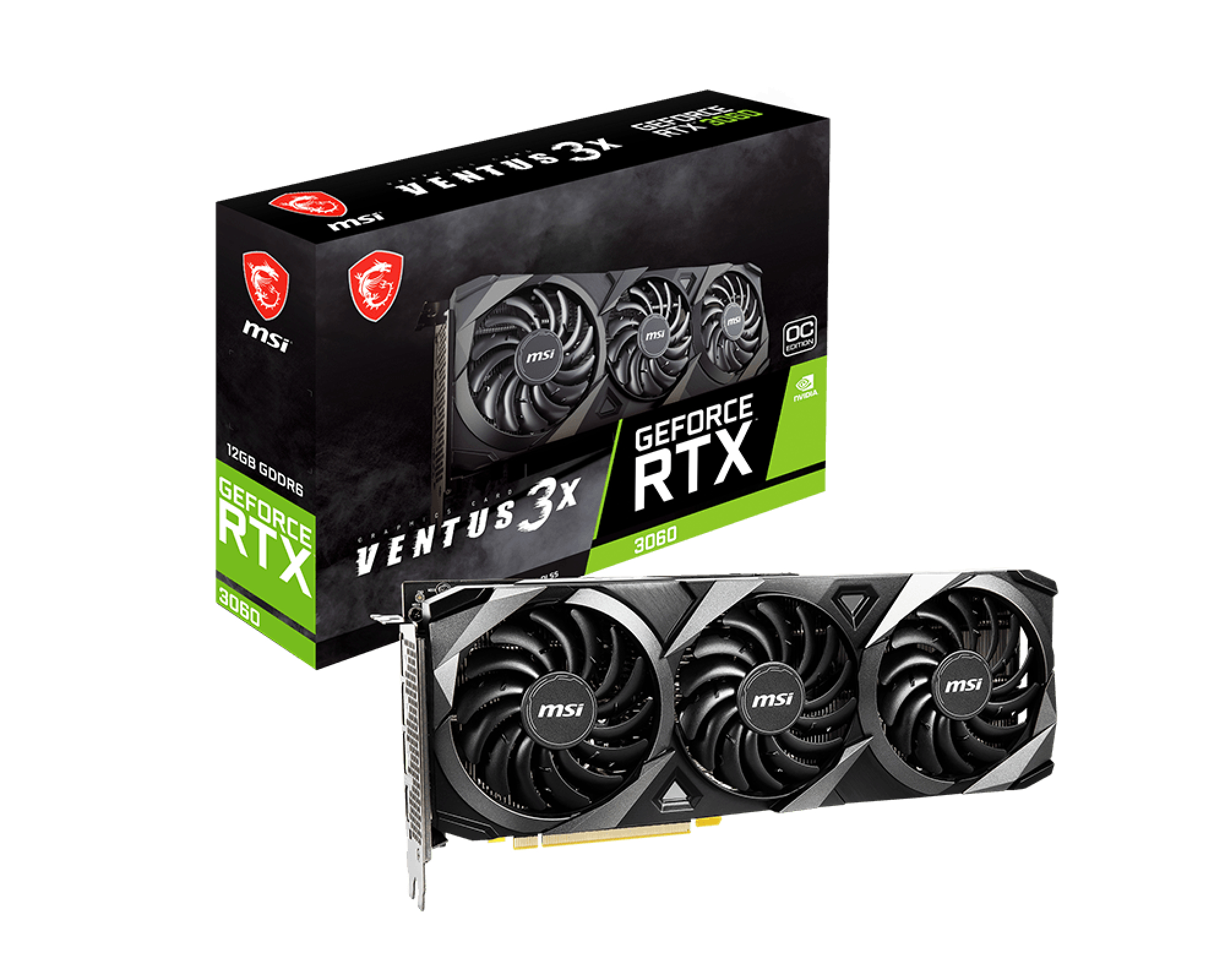 MSI VENTUS GeForce RTX 3060 3X 12G OC NVIDIA 12 GB GDDR6 - Afbeelding 5