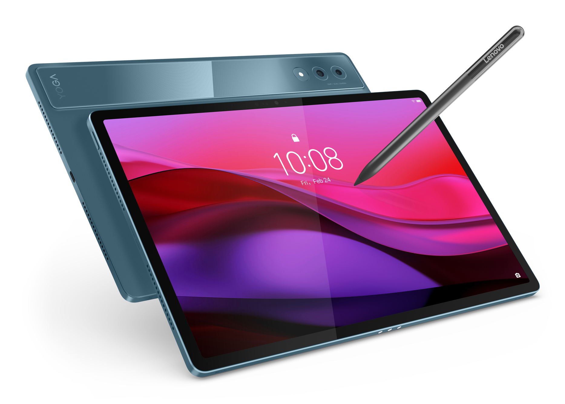 Lenovo Yoga Tab Plus Qualcomm Snapdragon 256 GB 32.3 cm (12.7") 16 GB Wi-Fi 7 (802.11be) Android 14 Teal - Afbeelding 3