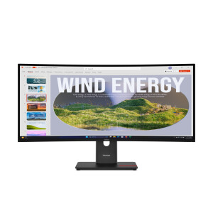 Lenovo ThinkVision T34WD-40 LED display 86,4 cm (34") 3440 x 1440 Pixels Wide Quad HD Zwart