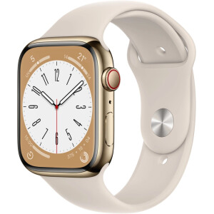 Apple Watch Series 8 4G 45mm Goud RVS