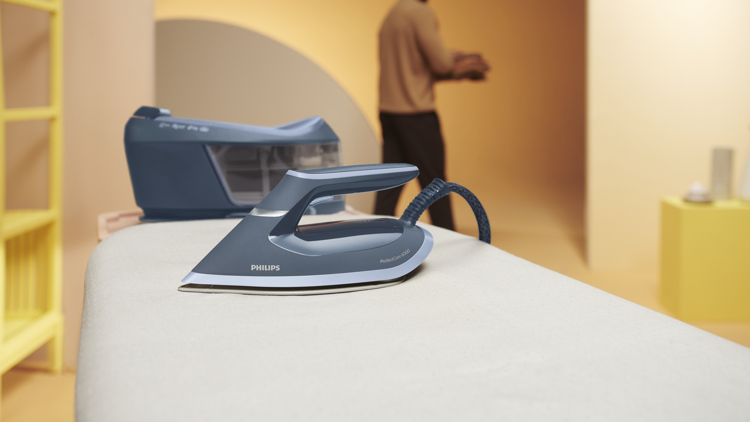 Philips 6000 series PSG6042/20 stoomstrijkijzer station 2400 W 1,8 l SteamGlide Advanced Blauw - Afbeelding 19