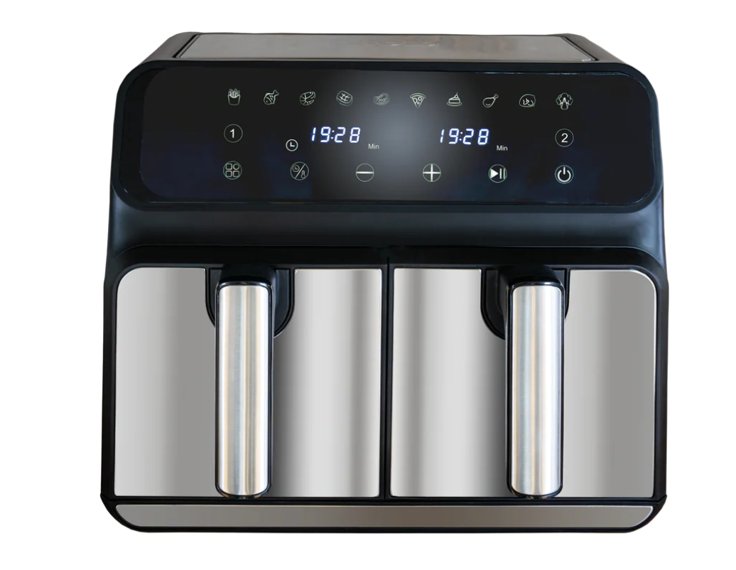 Unold 58685 friteuse Dubbel 8 l Vrijstaand 1700 W Heteluchtfriteuse Zwart, Grijs - Afbeelding 3