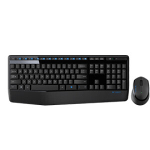 Logitech Wireless Combo MK345 toetsenbord Inclusief muis Universeel USB QWERTY US International Zwart