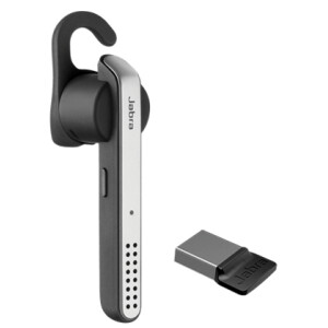 Jabra Stealth UC MS Headset Draadloos oorhaak, In-ear Oproepen/muziek Micro-USB Bluetooth Zwart