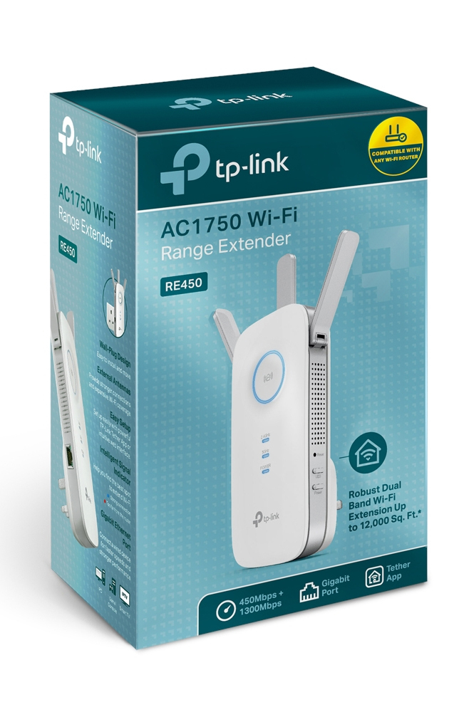 TP-Link RE450 Netwerkrepeater Wit 10, 100, 1000 Mbit/s - Afbeelding 3