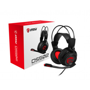 MSI FBA_S37-2100910-SV1 hoofdtelefoon/headset Bedraad Hoofdband Gamen Zwart, Rood